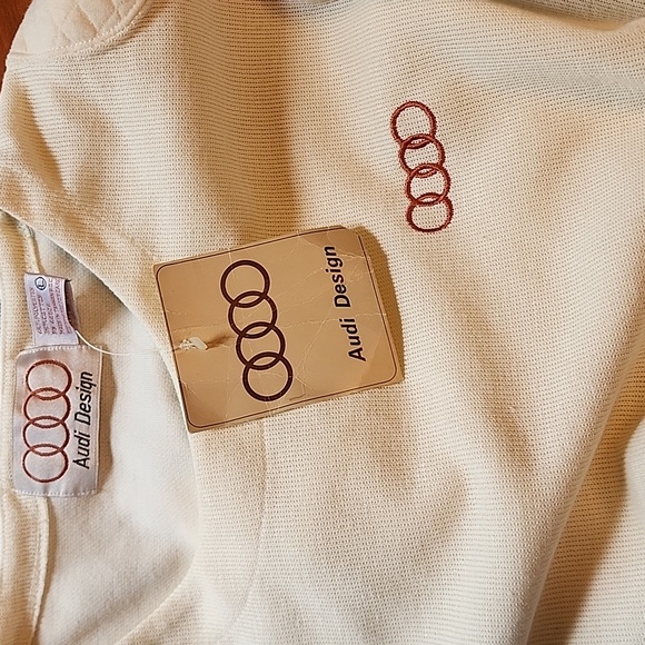 Vintage Sweater from Audi Design White/Cream size L - Picture 5 of 6